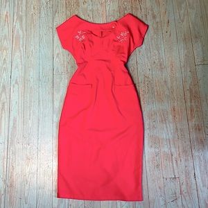 Vintage Asian-inspired dress S/M